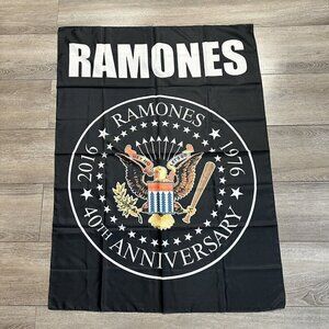 Ramones 40th Anniversary Flag Brand New Officially Licensed 30X40